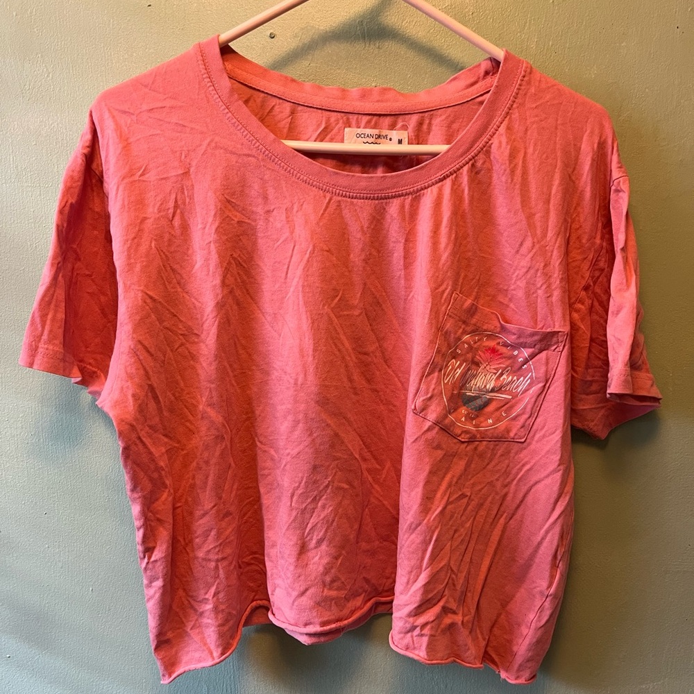 Old Orchard beach Maine Cropped Tee